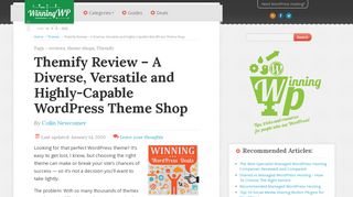 
                            9. Themify Review 2019 – A Diverse, Versatile WordPress Theme Shop...