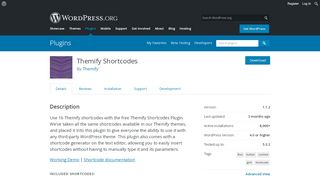 
                            4. Themify Shortcodes | WordPress.org
