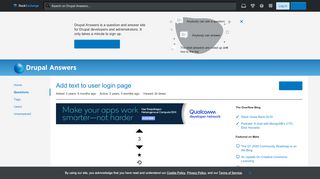 
                            13. theming - Add text to user login page - Drupal Answers