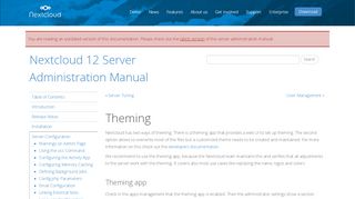 
                            3. Theming — Nextcloud 12 Server Administration Manual 12 ...