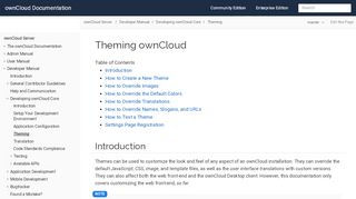 
                            5. Theming ownCloud :: ownCloud Documentation