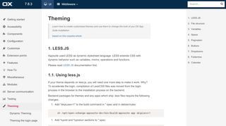 
                            4. Theming : Technical Documentation - Open-Xchange