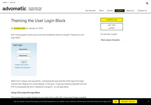 
                            6. Theming the User Login Block - Advomatic