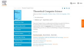 
                            11. Theoretical Computer Science - Journal - Elsevier