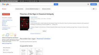 
                            6. Theories of the Sign in Classical Antiquity