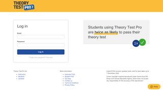 
                            12. Theory Test Pro: Log in to your account