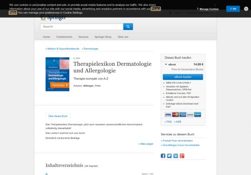 
                            3. Therapielexikon Dermatologie und Allergologie Altmeyer, P. - Springer