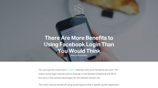 
                            6. There Are More Benefits to Using Facebook Login Than You Would ...
