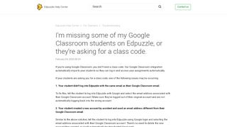 
                            8. There are students in my Google Classroom that are not in my ...