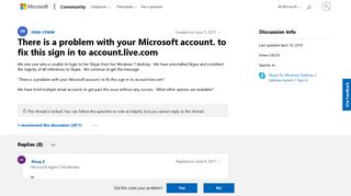 
                            6. There is a problem with your Microsoft account. to fix this sign ...