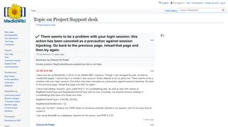 
                            4. There seems to be a problem with your login session; this ... - MediaWiki
