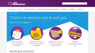 
                            13. There's an election job to suit you - Australian Electoral Commission