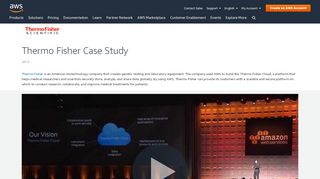 
                            7. Thermo Fisher Case Study - AWS - Amazon.com