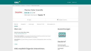 
                            9. Thermo Fisher Scientific als Arbeitgeber | XING Unternehmen