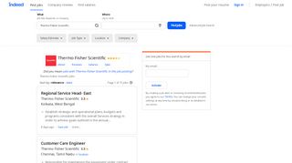
                            8. Thermo Fisher Scientific Jobs - February 2019 | Indeed.co.in