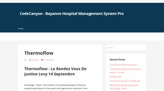 
                            12. Thermoflow - CodeCanyon - Bayanno Hospital Management System Pro