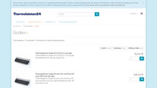 
                            11. Thermoleisten24.de | Godex | Druckkopf online kaufen