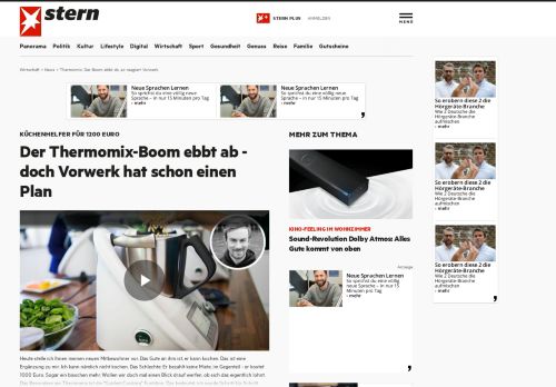 
                            8. Thermomix: Der Boom ebbt ab, so reagiert Vorwerk | STERN.de