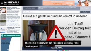 
                            12. Thermomix Rezeptwelt auf Facebook: Vorsicht, Fake-Gewinnspiel ...