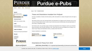 
                            10. Theses and Dissertations Available from ProQuest - Purdue e-Pubs