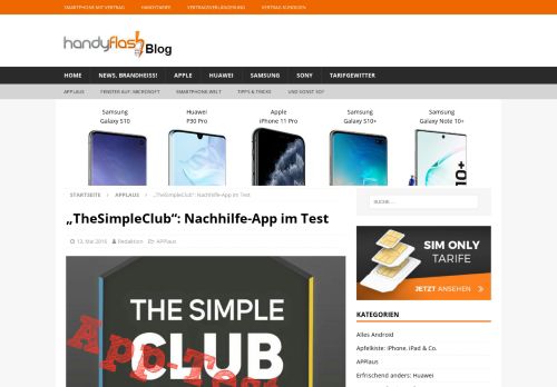 
                            7. TheSimpleClub: Nachhilfe-App im Test - Handyflash