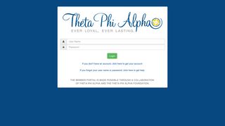 
                            12. Theta Phi Alpha: Member Portal Login