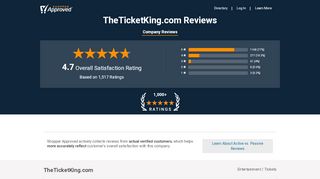 
                            5. TheTicketKing.com Reviews - Shopper Approved