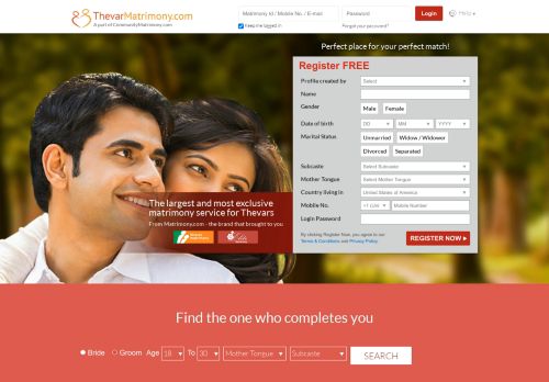 
                            4. Thevar Matrimony - The No. 1 Matrimony Site for Thevars ...