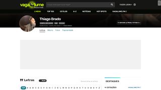 
                            12. Thiago Brado - VAGALUME