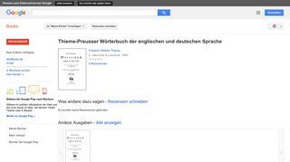 
                            8. Thieme-Preusser Wörterbuch der englischen und deutschen Sprache: