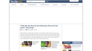 
                            6. Thiết lập Gia đình tôi trên Windows Phone khi tải game, ứng dụng?