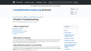 
                            13. Thimble Troubleshooting · mozilla/thimble.mozilla.org Wiki · GitHub