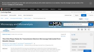 
                            13. Thin-Film Phase Plates for Transmission Electron Microscopy ...