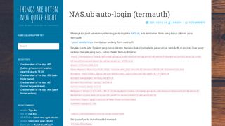 
                            11. Things are often not quite right » Blog Archive » NAS.ub auto-login ...
