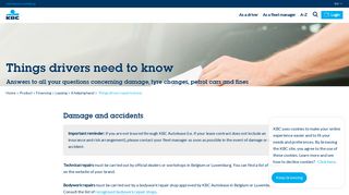 
                            12. Things drivers need to know - KBC Autolease Luxemburg - Corporate
