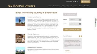 
                            12. Things to do during your stay in Bloemfontein - 120 @ Klerck Avenue