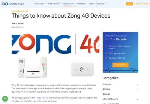 
                            11. Things to know about Zong 4G Devices - Smartchoice.pk