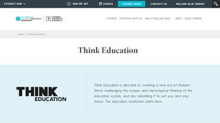 
                            2. Think Education | William Blue