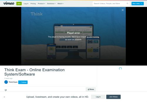 
                            12. Think Exam - Online Examination System/Software on Vimeo