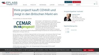 
                            9. think project! kauft CEMAR und steigt in den Britischen Markt ein ...