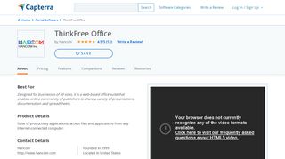 
                            12. ThinkFree Office Reviews and Pricing - 2019 - Capterra