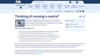 
                            10. Thinking of running a centre? | Training Support Site | RYA - Royal ...