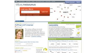 
                            11. Thinkmap Visual Thesaurus - An online thesaurus and dictionary of ...