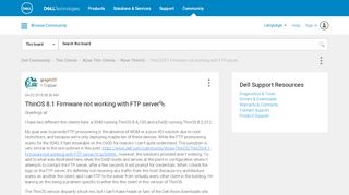 
                            7. ThinOS 8.1 Firmware not working with FTP server - Dell Community