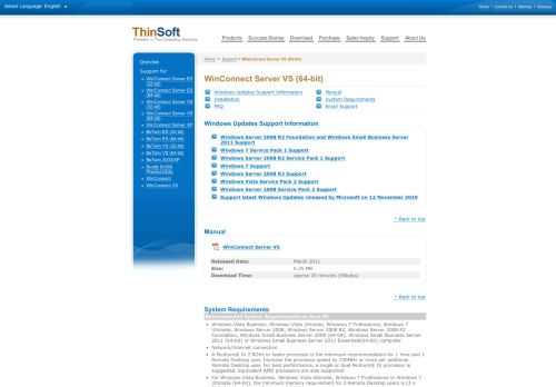 
                            8. Thinsoft Support - WinConnect Server VS 64-Bit, WinConnect Server ...