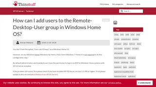 
                            12. Thinstuff FAQ's | Support Topics - How can I add users to the ...