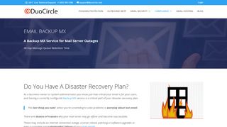 
                            7. Thirty Day Email Backup MX Service - DuoCircle
