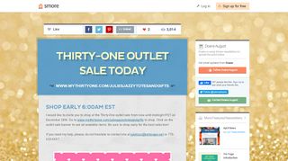 
                            9. Thirty-One Outlet SALE Today | Smore Newsletters