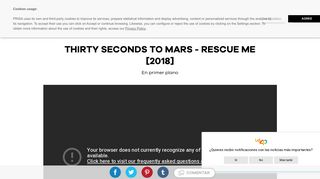 
                            10. Thirty Seconds to Mars - Rescue me [2018] | Videoclip | Actualidad ...