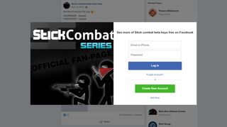 
                            4. this free 8 account for you :) :... - Stick combat beta keys free | Facebook